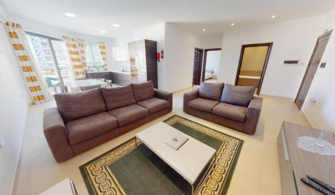 Spacious 2 bedroom apartment in Sliema