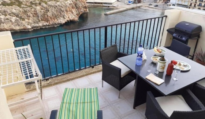 Seafront Penthouse with Terrace in Xlendi, Gozo