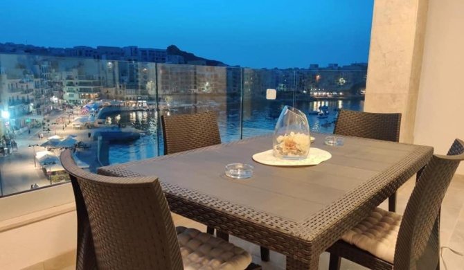 Beautiful, sea view 2 bedrooms apartment, Marsalforn, Gozo